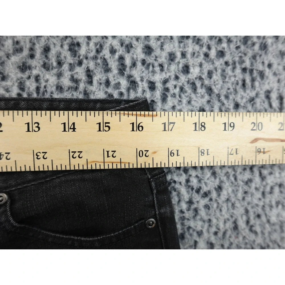 J. Jill Slim Leg Jeans Womens 10 Black Stretch Denim‎ Casual Mid Rise